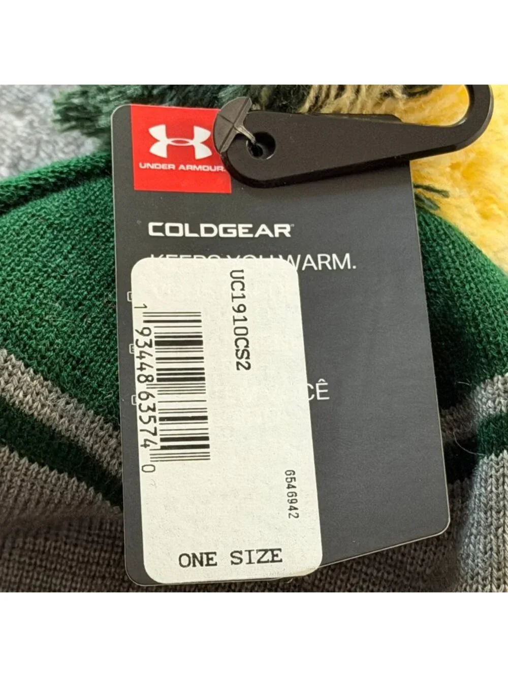 Under Armour Colorado State Rams Beanie Pom Hat OSFA ColdGear